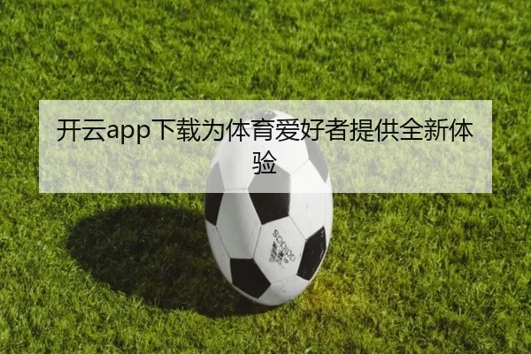 开云app下载为体育爱好者提供全新体验